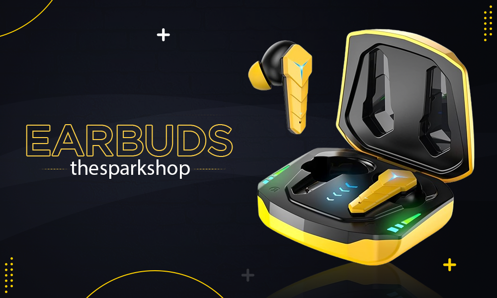 TheSparkShop's Bluetooth earbuds are designed for gamers and music enthusiasts. They provide high-quality sound and seamless connectivity.