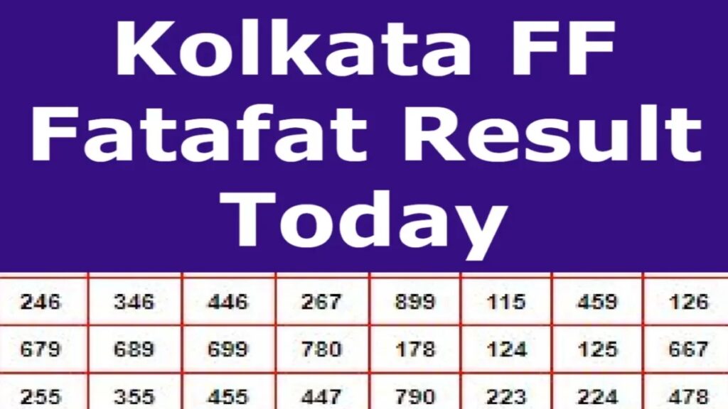 kolkata fatafat result